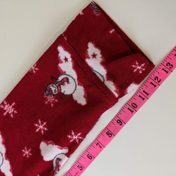 LaSenza Girl Red Christmas Bathrobe with Snowman and Snowflakes Medium - Picture 14 of 17